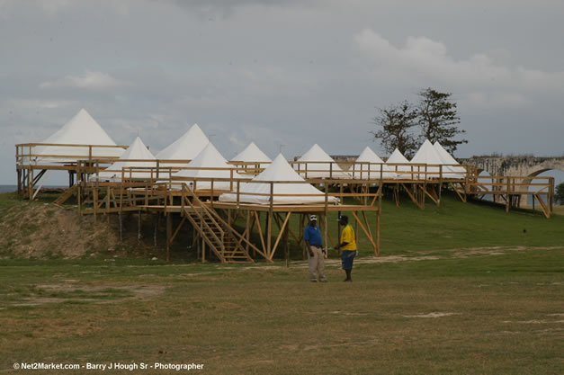 The Aqueduct Venue Under Construction - Saturday, January 20th - 10th Anniversary - Air Jamaica Jazz & Blues Festival 2007 - The Art of Music - Tuesday, January 23 - Saturday, January 27, 2007, The Aqueduct on Rose Hall, Montego Bay, Jamaica - Negril Travel Guide, Negril Jamaica WI - http://www.negriltravelguide.com - info@negriltravelguide.com...!