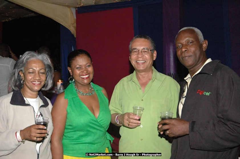 The Hon. Orette Bruce Goldwin, M.P., Prime Minister of Jamaica, Minister of Tourism, Hon. Edmund Bartlett, and Director of Tourism, Basil Smith at the Air Jamaica Jazz and Blues Festival 2008 The Art of Music - Thrusday, January 24, 2008 - Air Jamaica Jazz & Blues 2008 The Art of Music venue at the Aqaueduct on Rose Hall Resort & Counrty Club, Montego Bay, St. James, Jamaica W.I. - Thursday, January 24 - Saturday, January 26, 2008 - Photographs by Net2Market.com - Claudine Housen & Barry J. Hough Sr, Photographers - Negril Travel Guide, Negril Jamaica WI - http://www.negriltravelguide.com - info@negriltravelguide.com...!