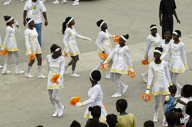 Grand Gala Parade @ Lucea - Portmore Pace Setters Marching Band - Hanover Homecoming Celebrations Photographs - Negril Travel Guide, Negril Jamaica WI - http://www.negriltravelguide.com - info@negriltravelguide.com...!