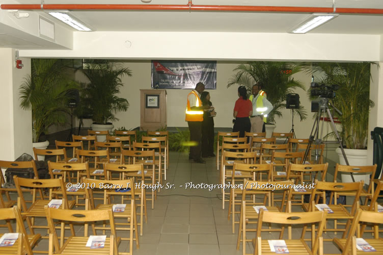 Jamaica Air Shuttle Launch @ MBJ Airports Limited, Wednesday, January 20, 2010, Sangster International Airport, Montego Bay, St. James, Jamaica W.I. - Photographs by Net2Market.com - Barry J. Hough Sr, Photographer/Photojournalist - The Negril Travel Guide - Negril's and Jamaica's Number One Concert Photography Web Site with over 40,000 Jamaican Concert photographs Published -  Negril Travel Guide, Negril Jamaica WI - http://www.negriltravelguide.com - info@negriltravelguide.com...!