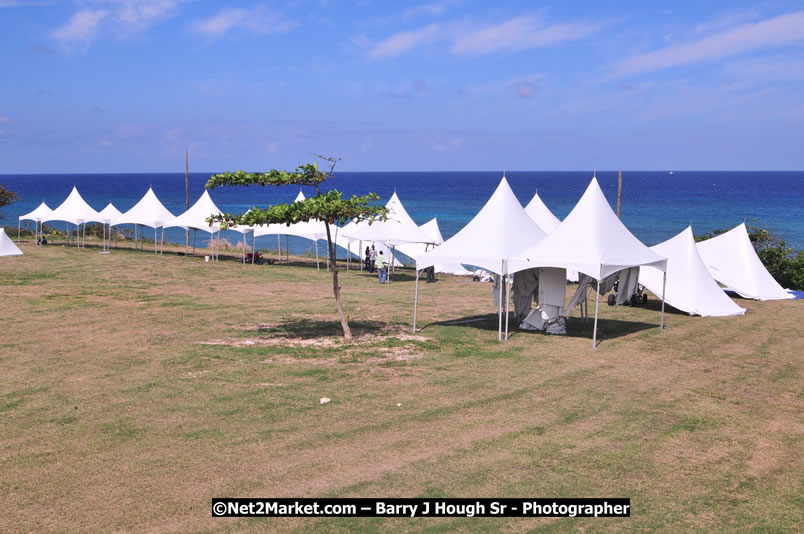 Preparations at the Venue - Jamaica Jazz and Blues Festival 2009, Thursday, January 15, 2009 - Venue at the Aqueduct on Rose Hall Resort &amp; Country Club, Montego Bay, Jamaica - Thursday, January 22 - Saturday, January 24, 2009 - Photographs by Net2Market.com - Barry J. Hough Sr, Photographer/Photojournalist - Negril Travel Guide, Negril Jamaica WI - http://www.negriltravelguide.com - info@negriltravelguide.com...!