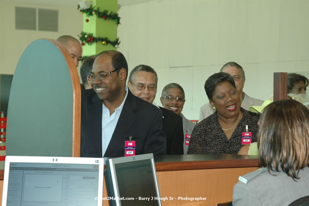 Minister of Tourism, Hon. Edmund Bartlett - Director of Tourism, Basil Smith, and Mayor of Montego Bay, Councillor Charles Sinclair Launch of Winter Tourism Season at Sangster International Airport, Saturday, December 15, 2007 - Sangster International Airport - MBJ Airports Limited, Montego Bay, Jamaica W.I. - Photographs by Net2Market.com - Barry J. Hough Sr, Photographer - Negril Travel Guide, Negril Jamaica WI - http://www.negriltravelguide.com - info@negriltravelguide.com...!