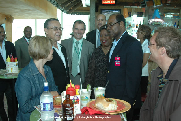 Minister of Tourism, Hon. Edmund Bartlett - Director of Tourism, Basil Smith, and Mayor of Montego Bay, Councillor Charles Sinclair Launch of Winter Tourism Season at Sangster International Airport, Saturday, December 15, 2007 - Sangster International Airport - MBJ Airports Limited, Montego Bay, Jamaica W.I. - Photographs by Net2Market.com - Barry J. Hough Sr, Photographer - Negril Travel Guide, Negril Jamaica WI - http://www.negriltravelguide.com - info@negriltravelguide.com...!