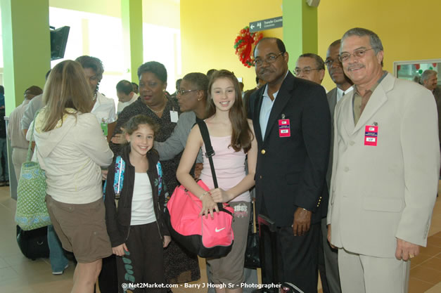 Minister of Tourism, Hon. Edmund Bartlett - Director of Tourism, Basil Smith, and Mayor of Montego Bay, Councillor Charles Sinclair Launch of Winter Tourism Season at Sangster International Airport, Saturday, December 15, 2007 - Sangster International Airport - MBJ Airports Limited, Montego Bay, Jamaica W.I. - Photographs by Net2Market.com - Barry J. Hough Sr, Photographer - Negril Travel Guide, Negril Jamaica WI - http://www.negriltravelguide.com - info@negriltravelguide.com...!