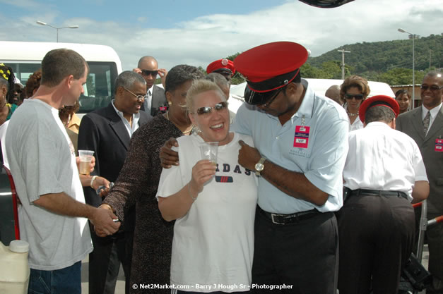 Minister of Tourism, Hon. Edmund Bartlett - Director of Tourism, Basil Smith, and Mayor of Montego Bay, Councillor Charles Sinclair Launch of Winter Tourism Season at Sangster International Airport, Saturday, December 15, 2007 - Sangster International Airport - MBJ Airports Limited, Montego Bay, Jamaica W.I. - Photographs by Net2Market.com - Barry J. Hough Sr, Photographer - Negril Travel Guide, Negril Jamaica WI - http://www.negriltravelguide.com - info@negriltravelguide.com...!