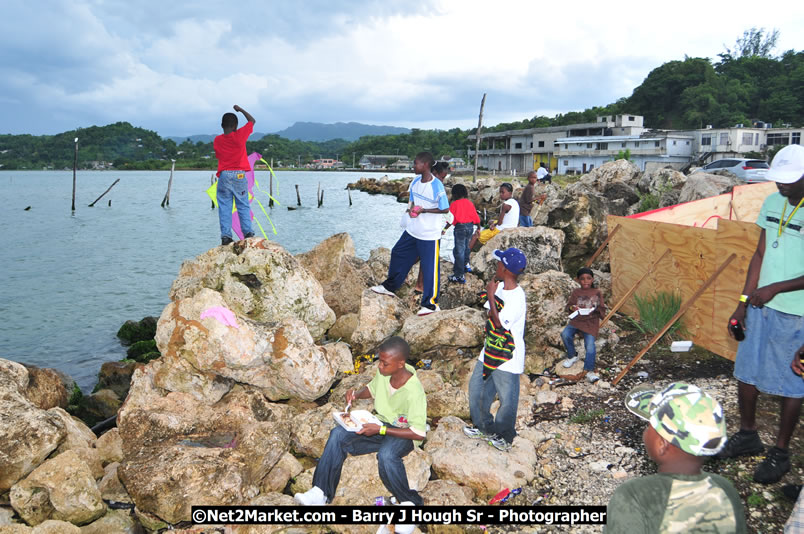 Lucea Cross the Harbour @ Lucea Car Park - All Day Event - Cross the Harbour Swim, Boat Rides, and Entertainment for the Family - Concert Featuring: Bushman, George Nooksl, Little Hero, Bushi One String, Dog Rice and many local Artists - Friday, August 1, 2008 - Lucea, Hanover Jamaica - Photographs by Net2Market.com - Barry J. Hough Sr. Photojournalist/Photograper - Photographs taken with a Nikon D300 - Negril Travel Guide, Negril Jamaica WI - http://www.negriltravelguide.com - info@negriltravelguide.com...!