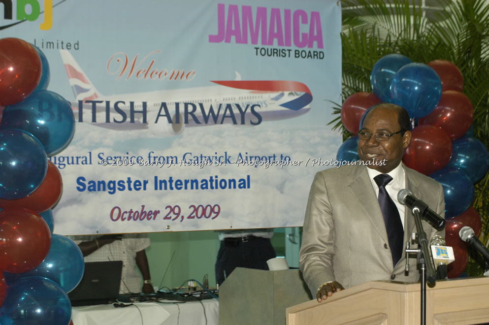  British Airways Inaugurates New Scheduled Service from London Gatwick Airport to Sangster International Airport, Montego Bay, Jamaica, Thursday, October 29, 2009 - Photographs by Barry J. Hough Sr. Photojournalist/Photograper - Photographs taken with a Nikon D70, D100, or D300 - Negril Travel Guide, Negril Jamaica WI - http://www.negriltravelguide.com - info@negriltravelguide.com...!