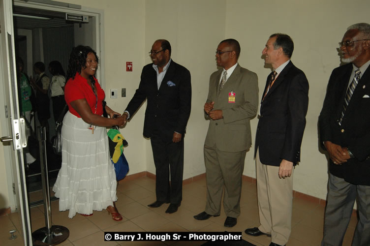 JetBue Airways' Inaugural Air Service between Sangster International Airport, Montego Bay and John F. Kennedy Airport, New York at MBJ Airports Sangster International Airport, Montego Bay, St. James, Jamaica - Thursday, May 21, 2009 - Photographs by Net2Market.com - Barry J. Hough Sr, Photographer/Photojournalist - Negril Travel Guide, Negril Jamaica WI - http://www.negriltravelguide.com - info@negriltravelguide.com...!