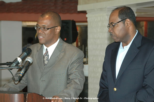 Minister of Toursim Luncheon - Minister of Tourism, Hon. Edmund Bartlett - Director of Tourism, Basil Smith - Saturday, December 15, 2007 - Rose Hall Resort and Country Club, Rose Hall, Montego Bay, Jamaica W.I. - Photographs by Net2Market.com - Barry J. Hough Sr, Photographer - Negril Travel Guide, Negril Jamaica WI - http://www.negriltravelguide.com - info@negriltravelguide.com...!