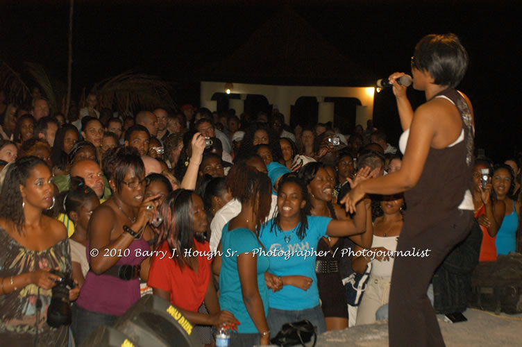 Tanya Stephens - Live In Concert @ Negril Escape Resort and Spa, Backing Band Roots Warrior, plus DJ Gemini, January 26, 2010, One Love Drive, West End, Negril, Westmoreland, Jamaica W.I. - Photographs by Net2Market.com - Barry J. Hough Sr, Photographer/Photojournalist - The Negril Travel Guide - Negril's and Jamaica's Number One Concert Photography Web Site with over 40,000 Jamaican Concert photographs Published -  Negril Travel Guide, Negril Jamaica WI - http://www.negriltravelguide.com - info@negriltravelguide.com...!