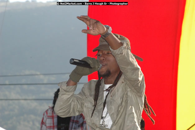 Jah Cure at Tru-Juice Rebel Salute 2008 - The 15th staging of Tru-Juice Rebel Salute, Saturday, January 12, 2008, Port Kaiser Sports Club, St. Elizabeth, Jamaica W.I. - Photographs by Net2Market.com - Barry J. Hough Sr, Photographer - Negril Travel Guide, Negril Jamaica WI - http://www.negriltravelguide.com - info@negriltravelguide.com...!