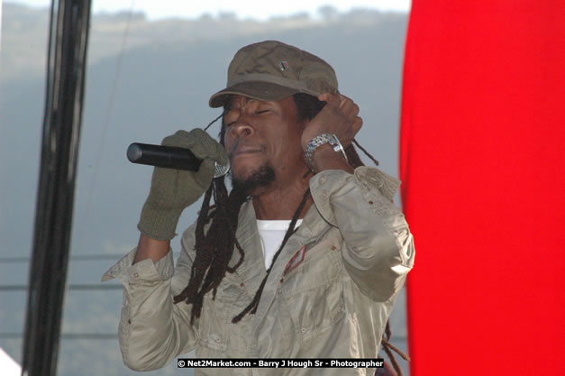 Jah Cure at Tru-Juice Rebel Salute 2008 - The 15th staging of Tru-Juice Rebel Salute, Saturday, January 12, 2008, Port Kaiser Sports Club, St. Elizabeth, Jamaica W.I. - Photographs by Net2Market.com - Barry J. Hough Sr, Photographer - Negril Travel Guide, Negril Jamaica WI - http://www.negriltravelguide.com - info@negriltravelguide.com...!