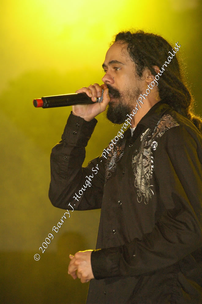 Damian 'Jr. Gong' Marley & NAS @ Reggae Sumfest 2009 - International Night 2 - Reggae Sumfest 2009,Catherine Hall, Montego Bay, St. James, Jamaica W.I. - Saturday, July 25, 2009 - Reggae Sumfest 2009, July 19 - 25, 2009 - Photographs by Net2Market.com - Barry J. Hough Sr. Photojournalist/Photograper - Photographs taken with a Nikon D70, D100, or D300 - Negril Travel Guide, Negril Jamaica WI - http://www.negriltravelguide.com - info@negriltravelguide.com...!