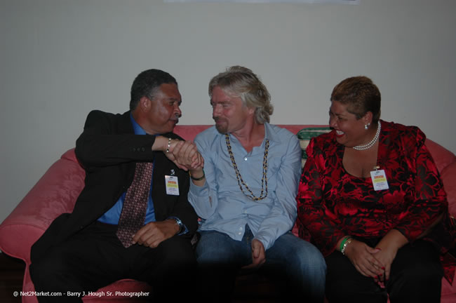 Arrival of Virgin Atlantic Inaugural Flight To Montego Bay, Jamaica Photos - Sir Richard Branson, President & Family, and 450 Passengers - Arrival at Sangster Internation Airport, Montego Bay, Jamaica - Monday, July 3, 2006 - Negril Travel Guide, Negril Jamaica WI - http://www.negriltravelguide.com - info@negriltravelguide.com...!