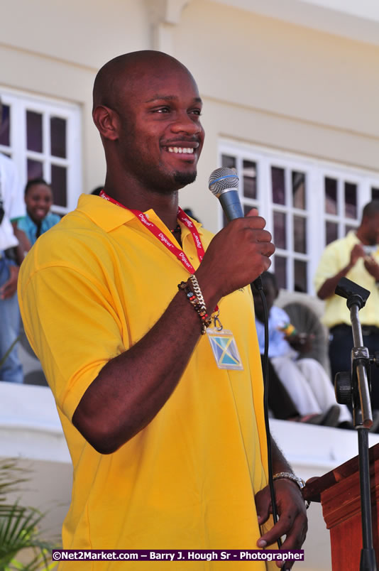 The City of Montego Bay Welcomes Our 2008 Olympians - Western Motorcade - Civic Ceremony - A Salute To Our Beijing Heros - Sam Sharpe Square, Montego Bay, Jamaica - Tuesday, October 7, 2008 - Photographs by Net2Market.com - Barry J. Hough Sr. Photojournalist/Photograper - Photographs taken with a Nikon D300 - Negril Travel Guide, Negril Jamaica WI - http://www.negriltravelguide.com - info@negriltravelguide.com...!